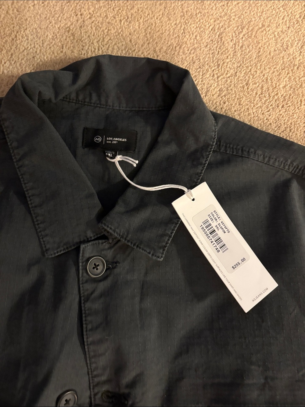 Ya Los Angeles Black Lightweight Button-Up Shirt Jacket